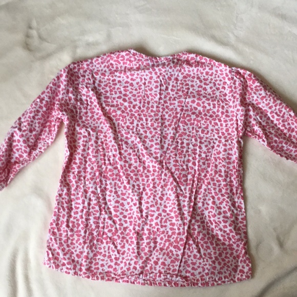 Pink leopard print girls lightweight cotton top - Picture 4 of 5